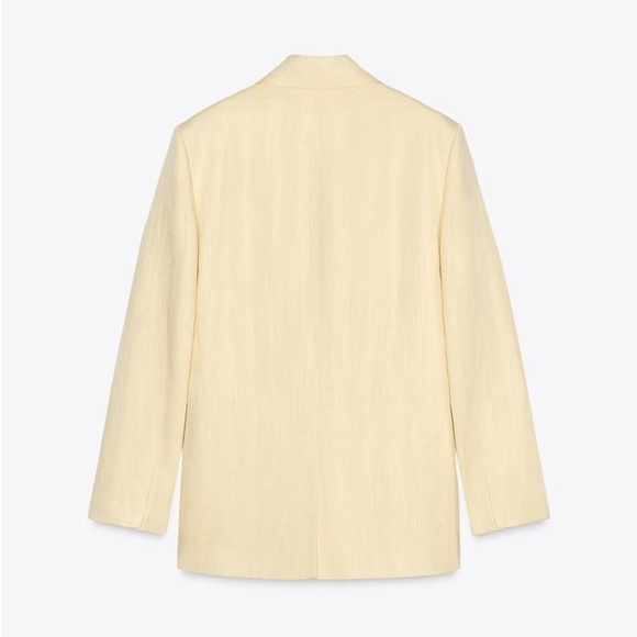 NWT ZARA MINIMAL LINEN BLAZER - Picture 11 of 15